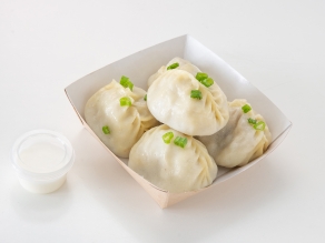 Манты с картофелем и мясом 