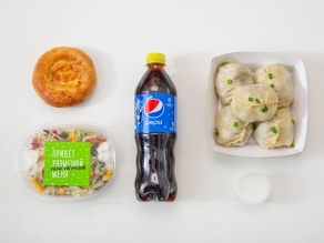 Комбо Манты с картофелем и мясом 5шт